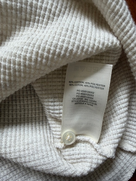 Babaton Waffle Knit Cardigan Oat Oversized Neutral Aritzia Small - Picture 8 of 9